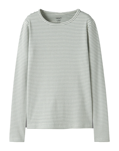 Name it - NKFKommaku Langærmet Trøje - Green Milieu